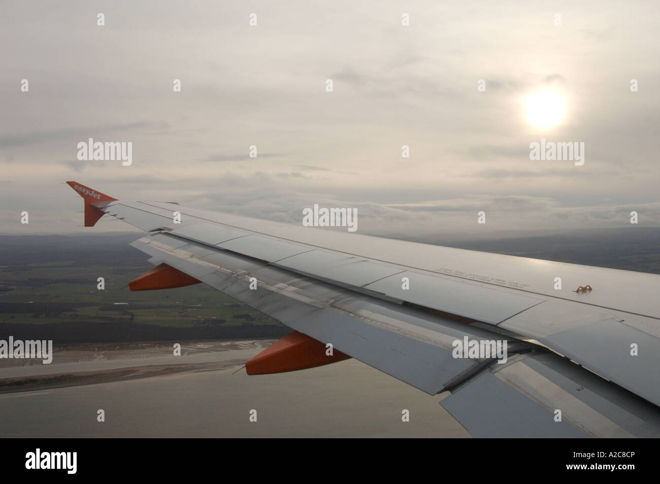 Aircraft Winglet Aids flight efficiency and reduces Air fare operational costs.  XAV 4396-418 Stock Photo