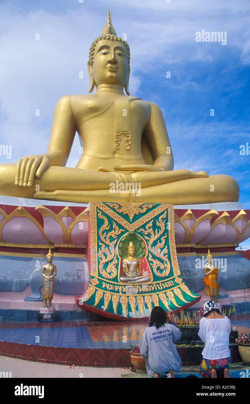 Big Buddha Statue on Ko Samui Island in Thailand Stock Photo