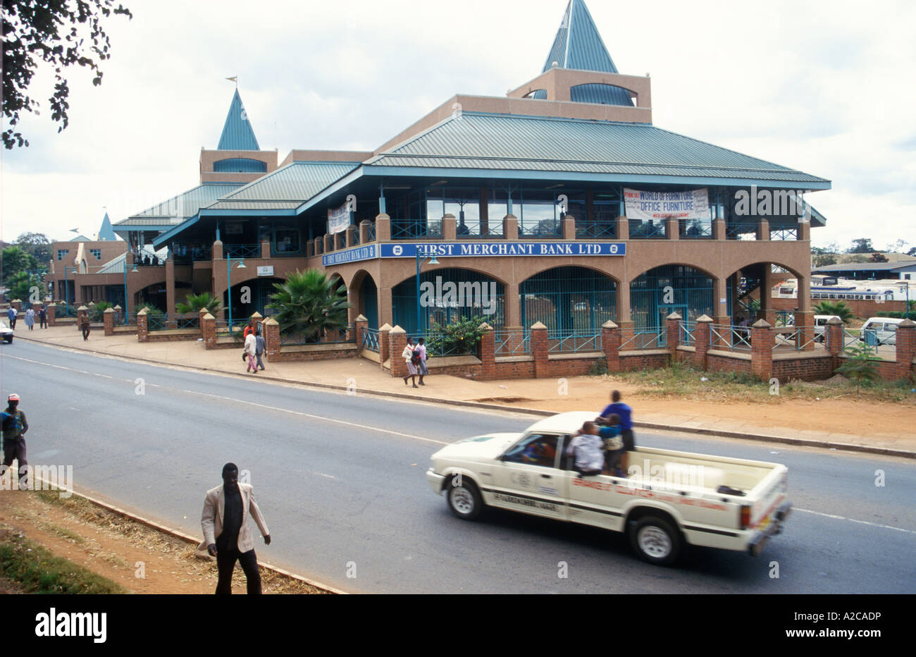 shopping centre at the town centre of Lilongwe, the capital city of Malawi in Africa Stock Photo