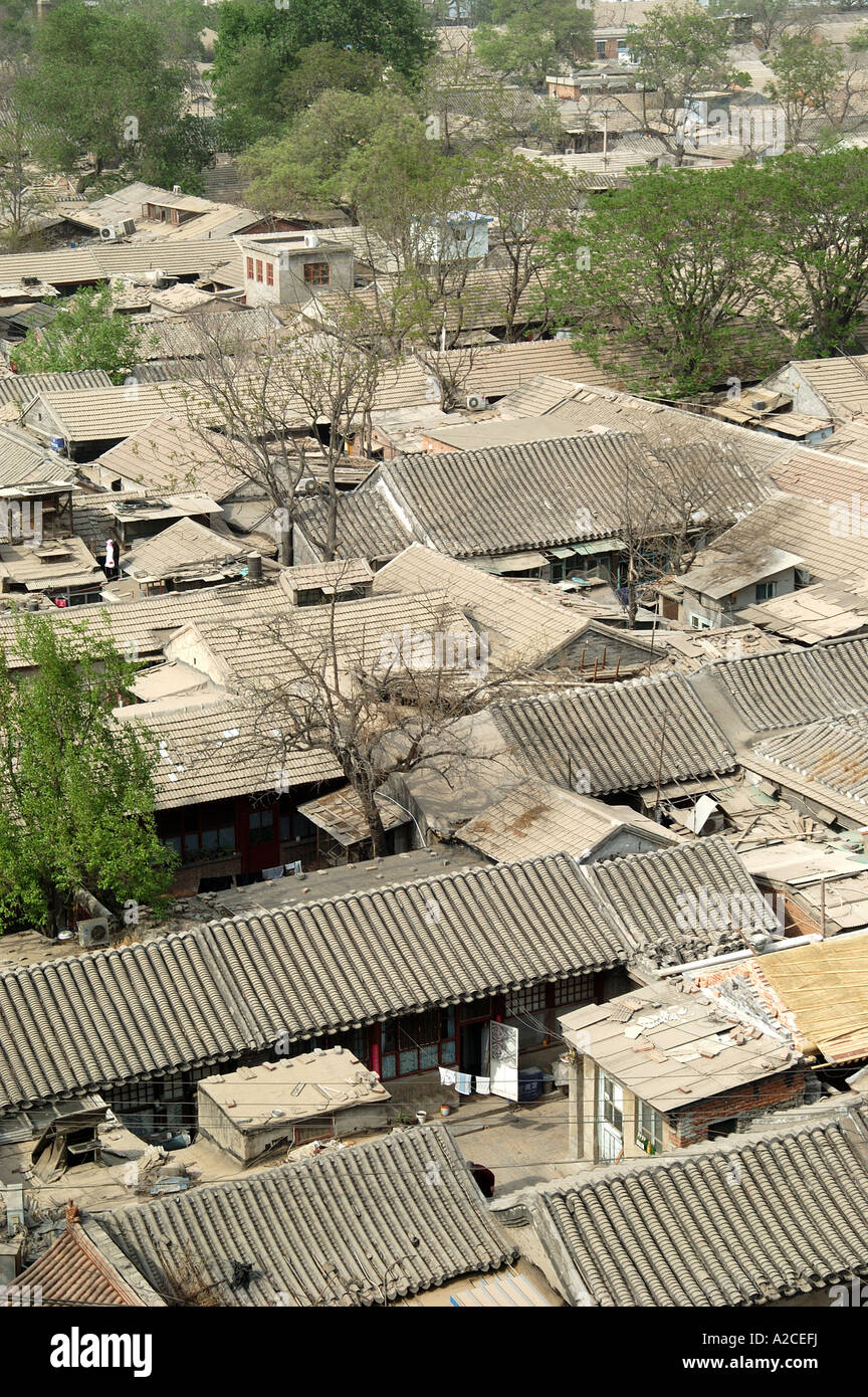 Hutong rooftops, Beijing China Stock Photo - Alamy