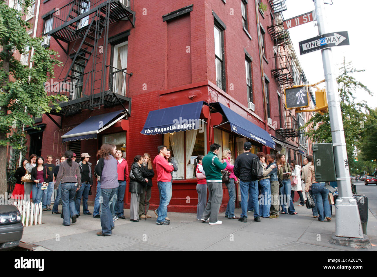 Magnolia Bakery Bleecker Street Greenwich Village Manhattan New York Stock Photo