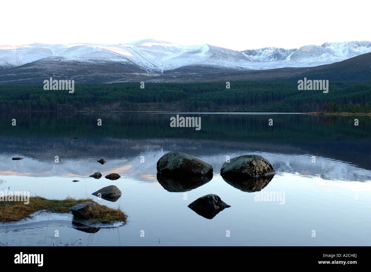 Loch Morlich Badenoch and Strathspey Stock Photo Alamy