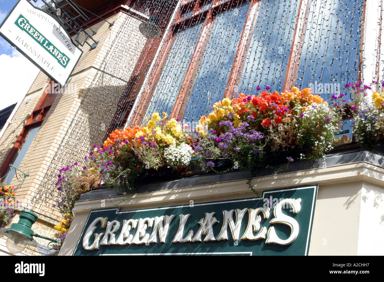 Green Lanes shopping centre Barnstaple Devon England UK Stock Photo Alamy