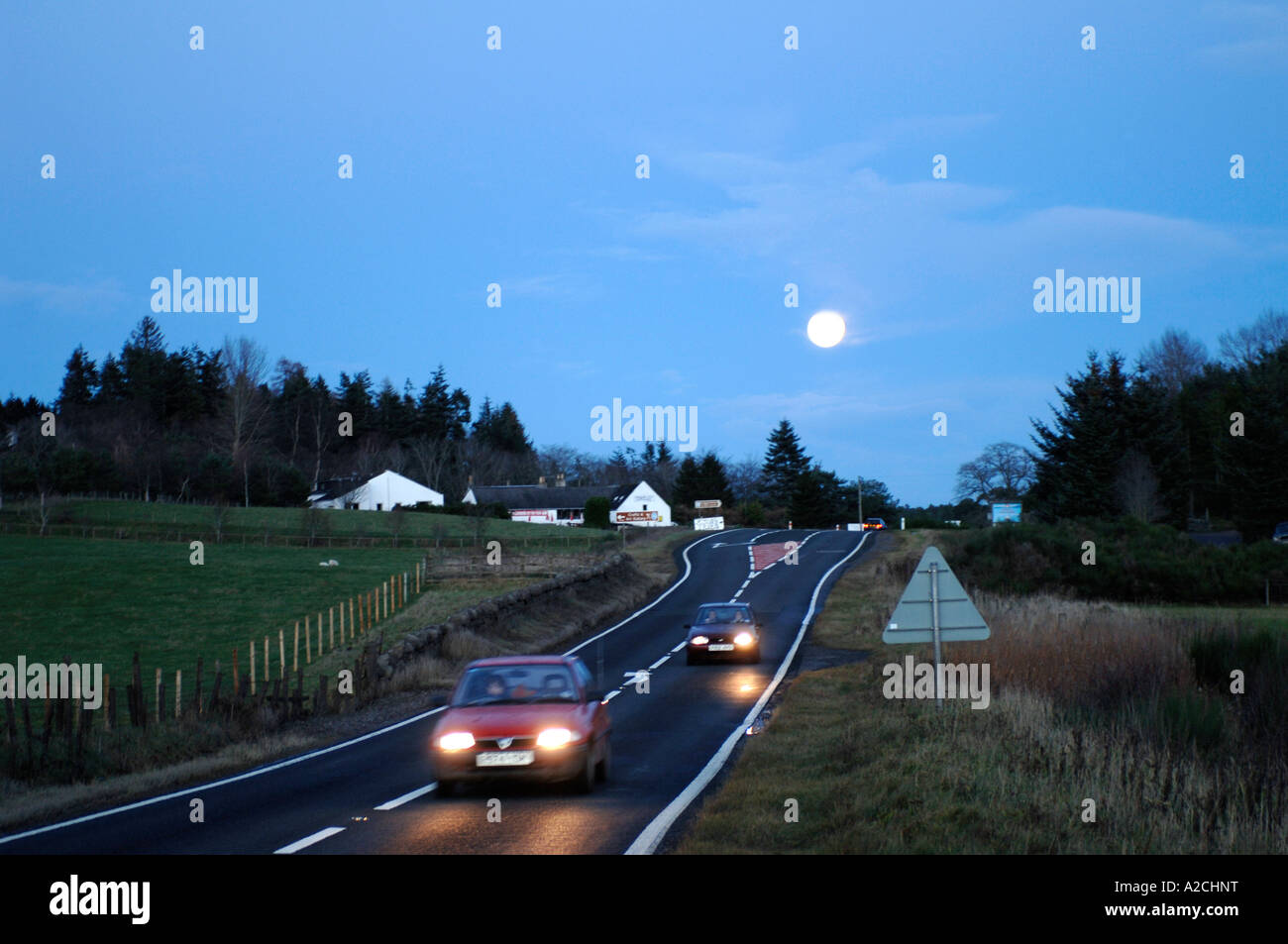 Night Driving Stock Photo