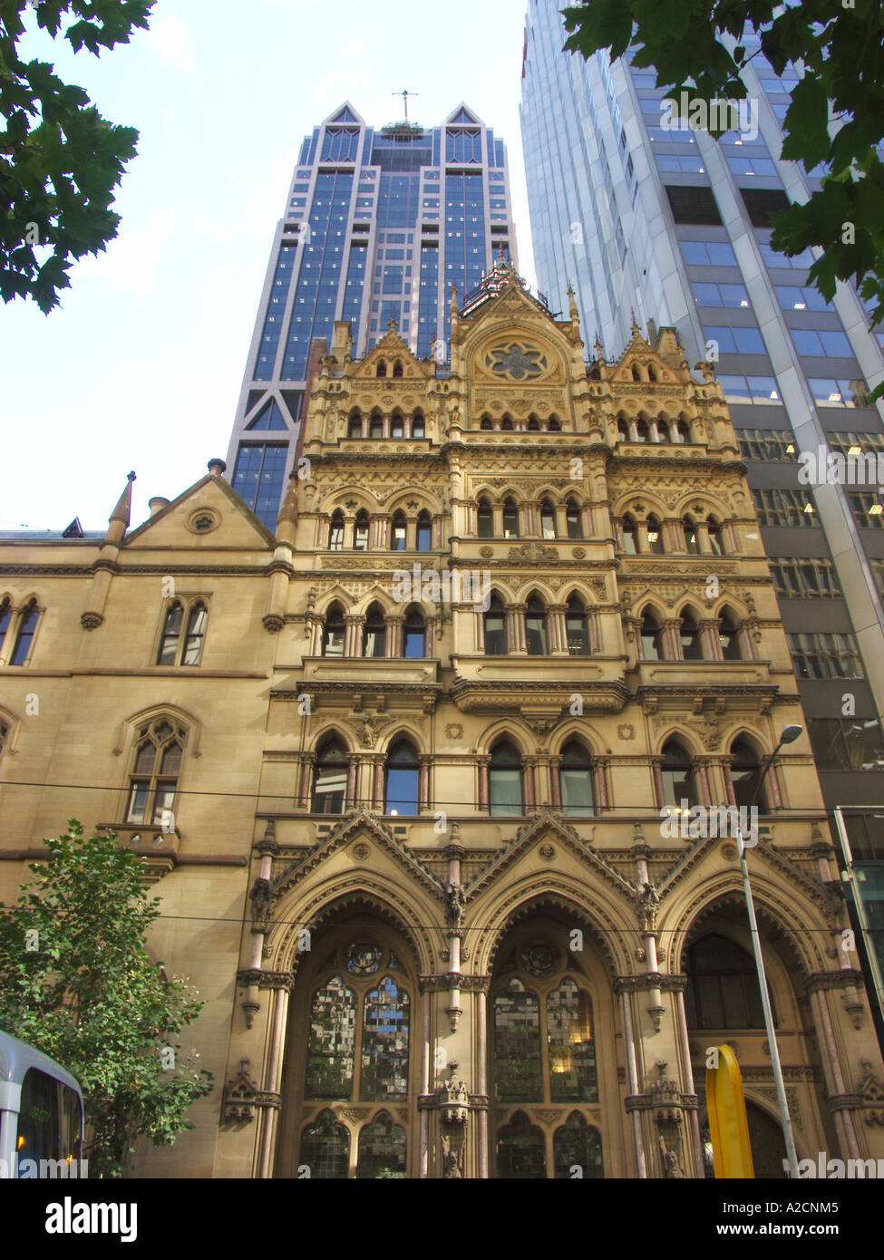 Old and New Buildings Melbourne Australia Stock Photo Alamy