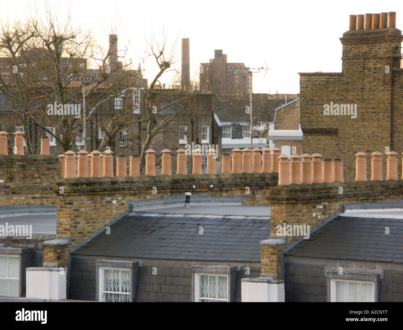 South Kensington London England Rooftops Stock Photo Alamy
