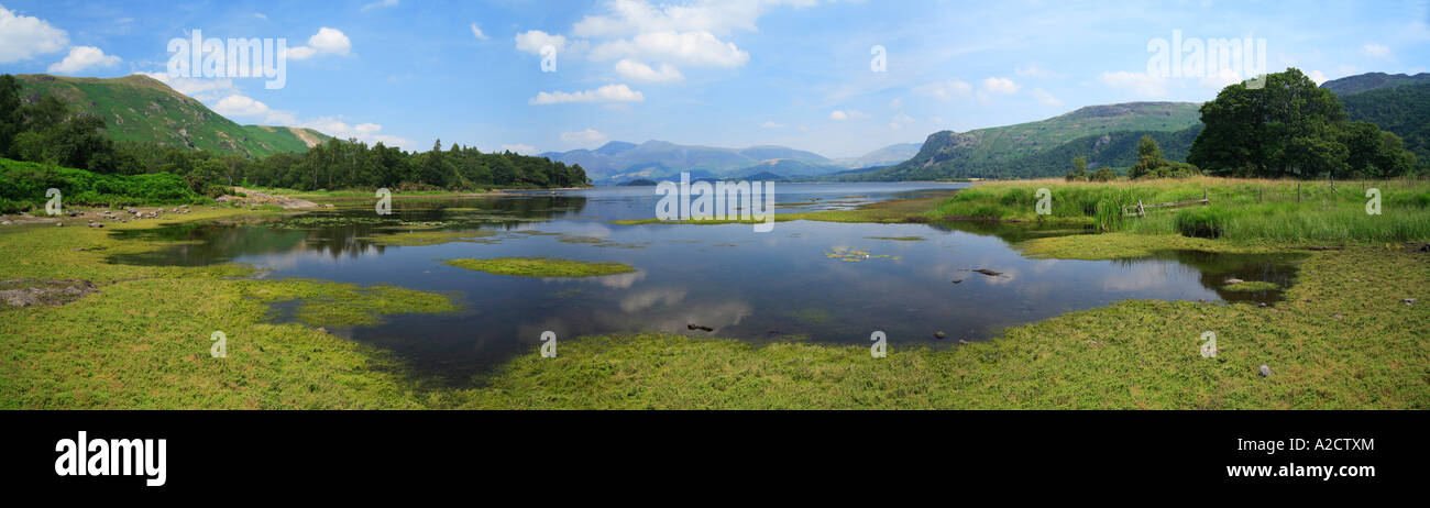 'Derwent Water' 'Great bay' 'Lake District' looking North towards Skiddaw and Keswick Stock Photo