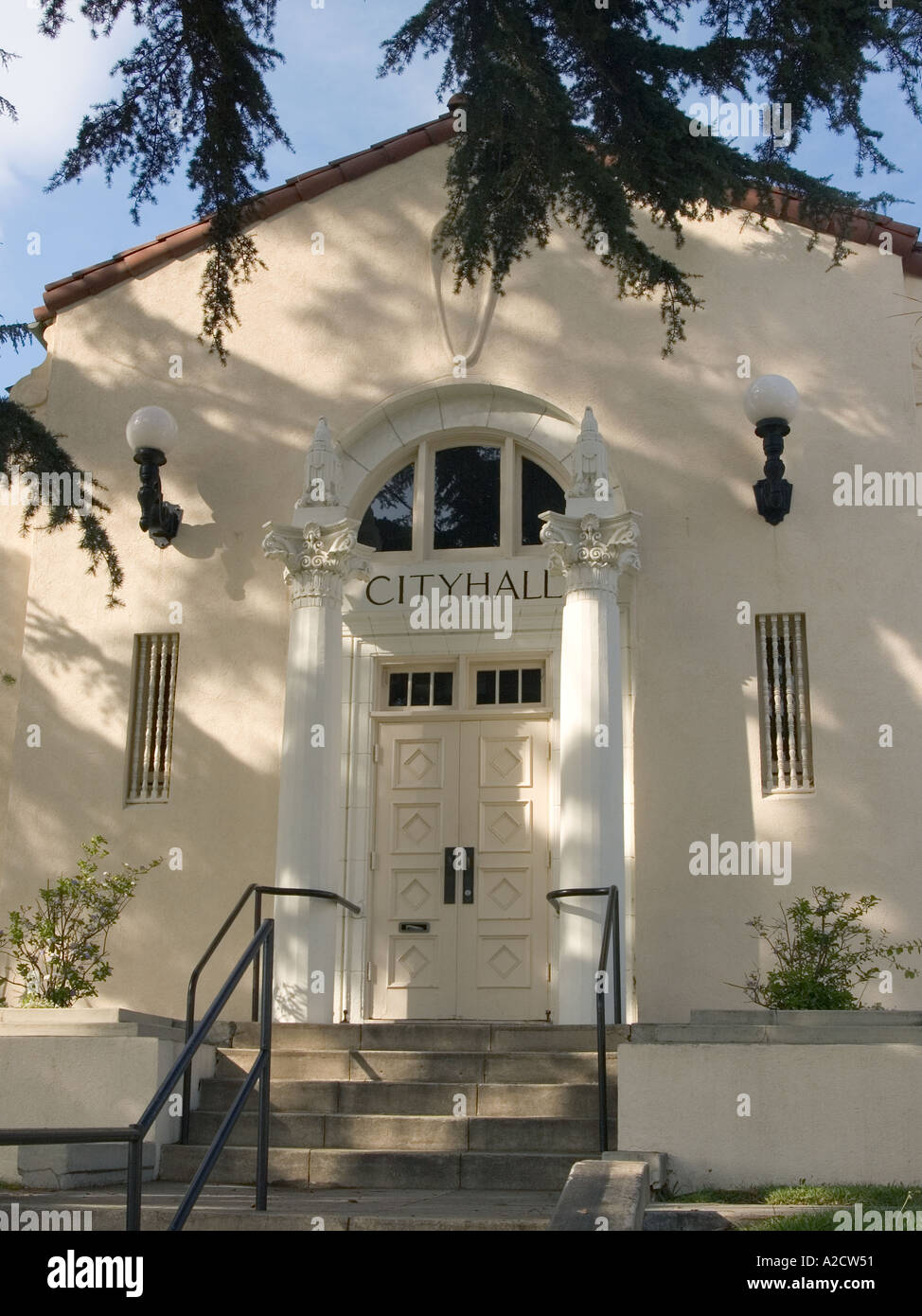 Eagle Rock CA city hall Stock Photo Alamy
