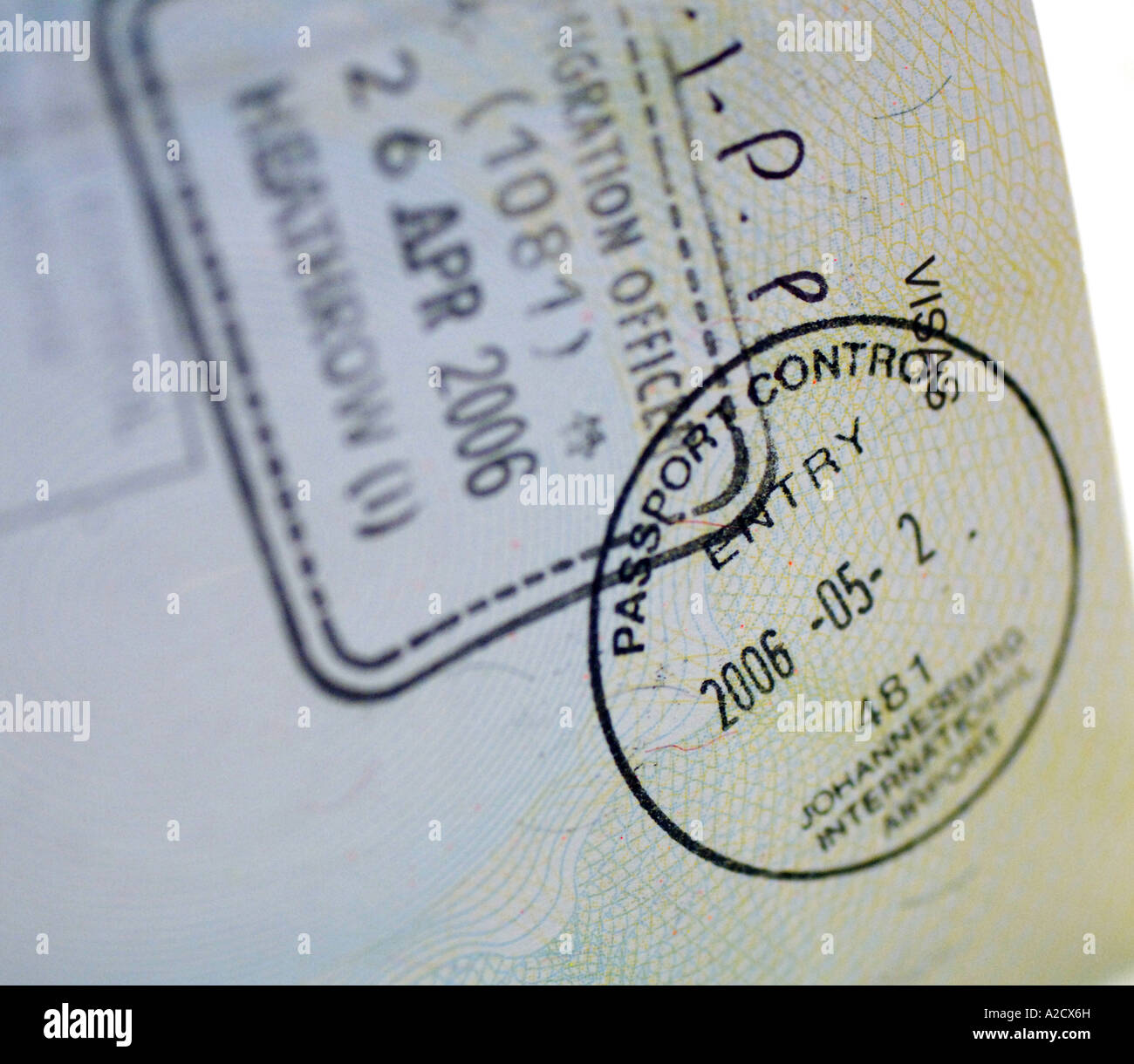 Passport visa stock stamp hi-res stock photography and images - Alamy