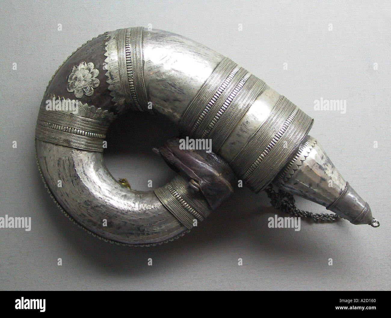 Ottoman powder horn end of 17th century Military Museum Istanbul Turkey