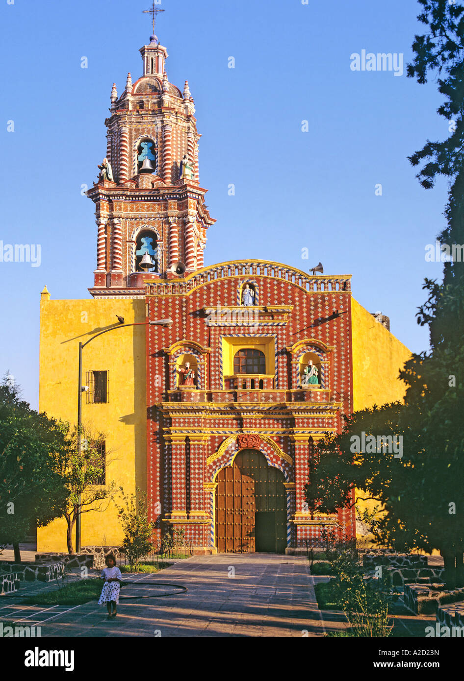 Santa Maria Church Tonantzintla Puebla State Mexico Stock Photo - Alamy