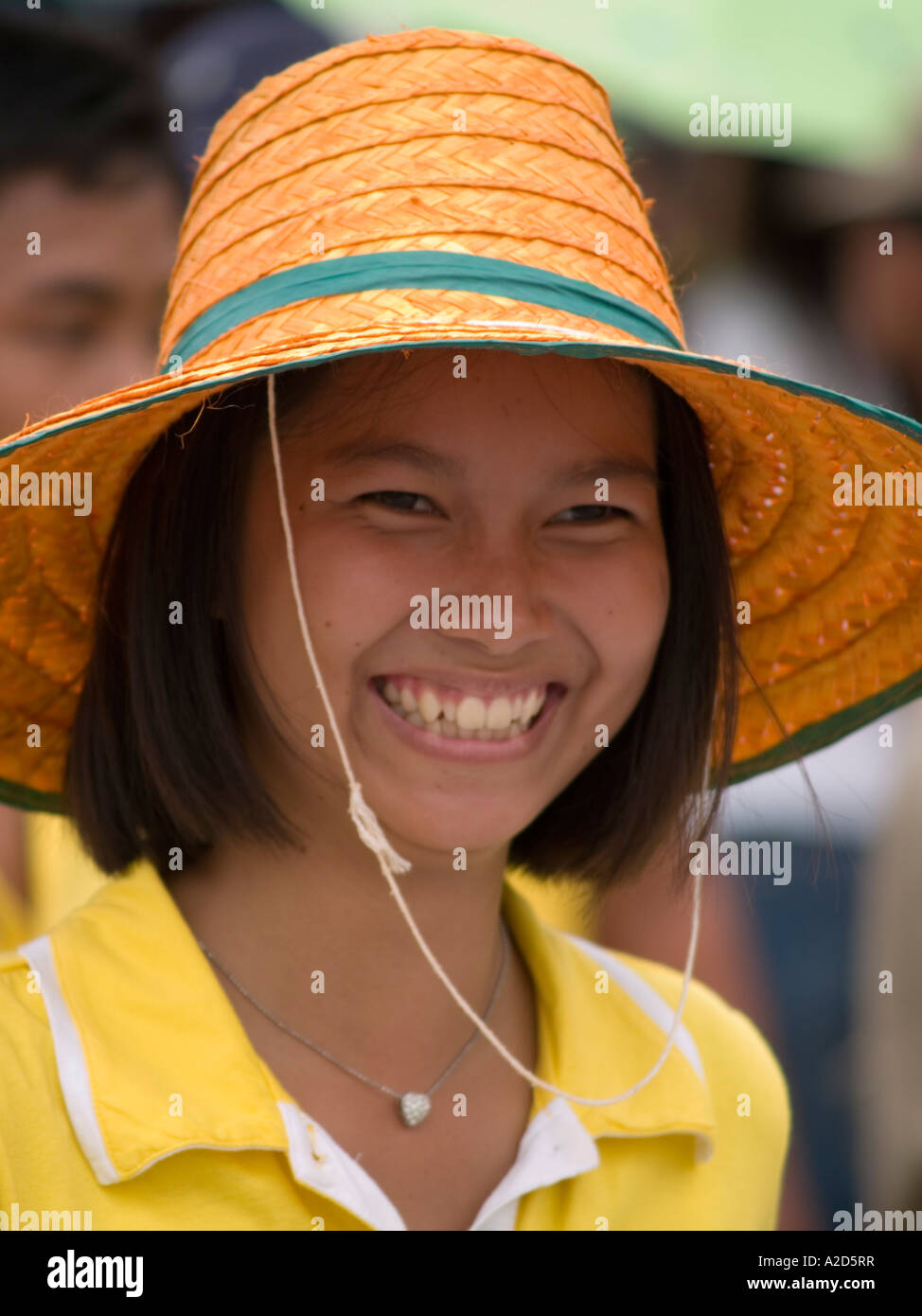 those famous Thai smiles Ubon Ratchatani Thailand Stock Photo