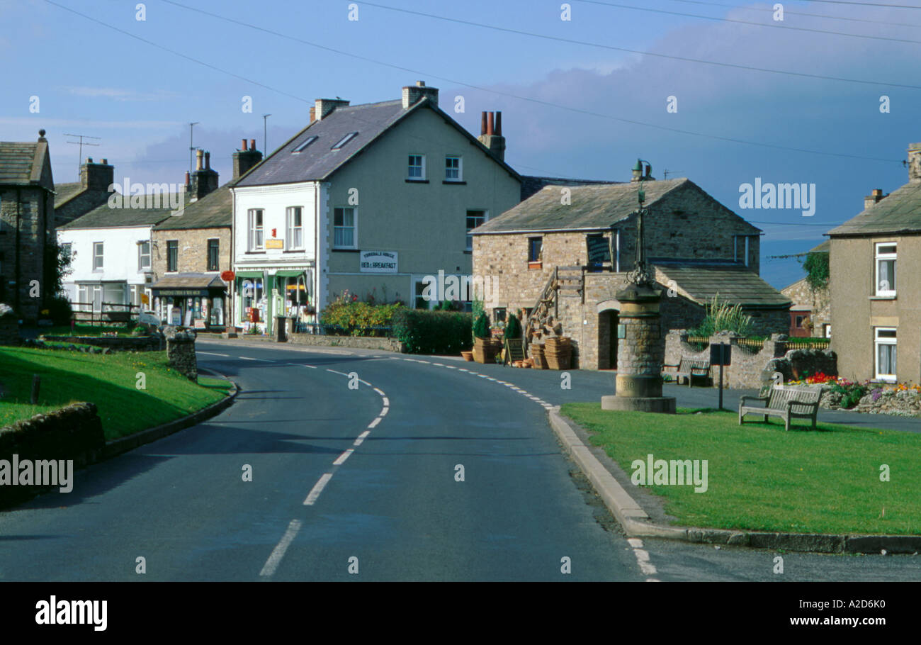 Aysgarth village, Wensleydale, Yorkshire Dales National Park, North Yorkshire, England, UK Stock