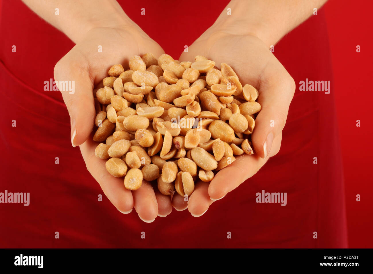 HANDFUL OF PEANUTS Stock Photo Alamy