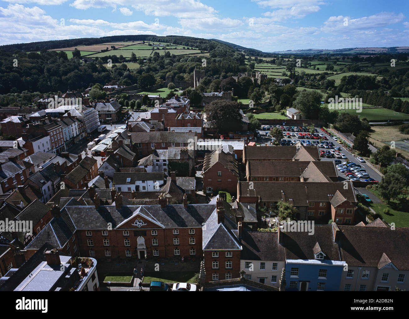 Aerial view of ludlow hires stock photography and images Alamy