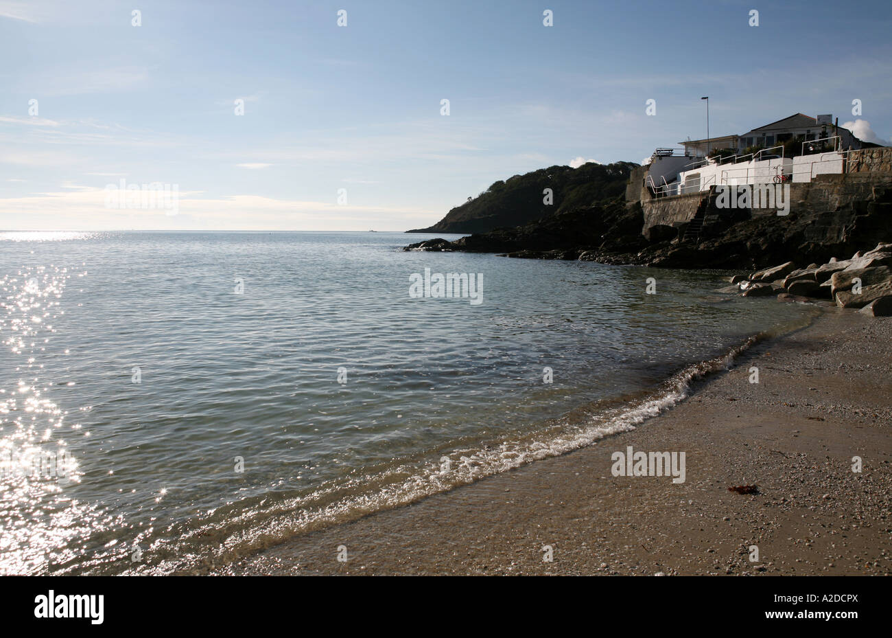 The Three Mackerel restaurant, Swanpool Beach, Falmouth, Cornwall, UK