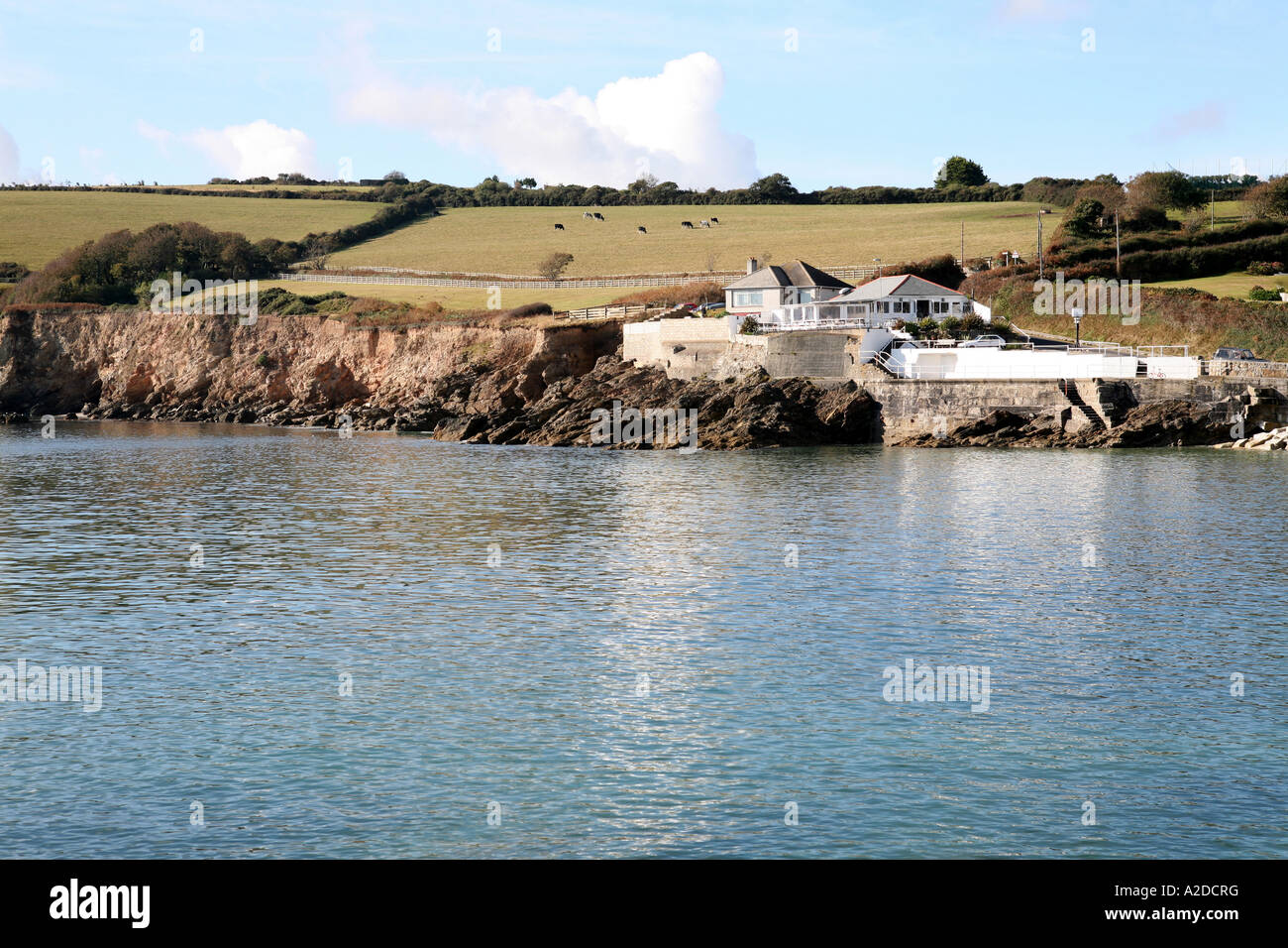 The Three Mackerel restaurant, Swanpool Beach, Falmouth, Cornwall, UK