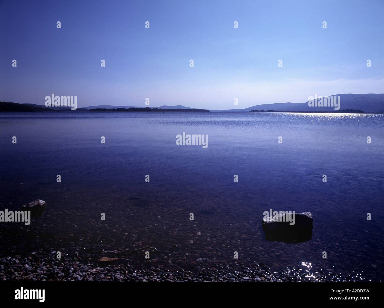 Loch Lomond from the 'other side' northern view, Argyll, Scotland Stock Photo