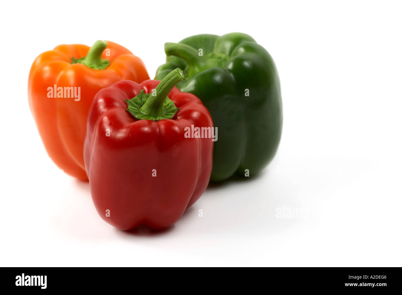 One red and many green peppers hi-res stock photography and images - Alamy