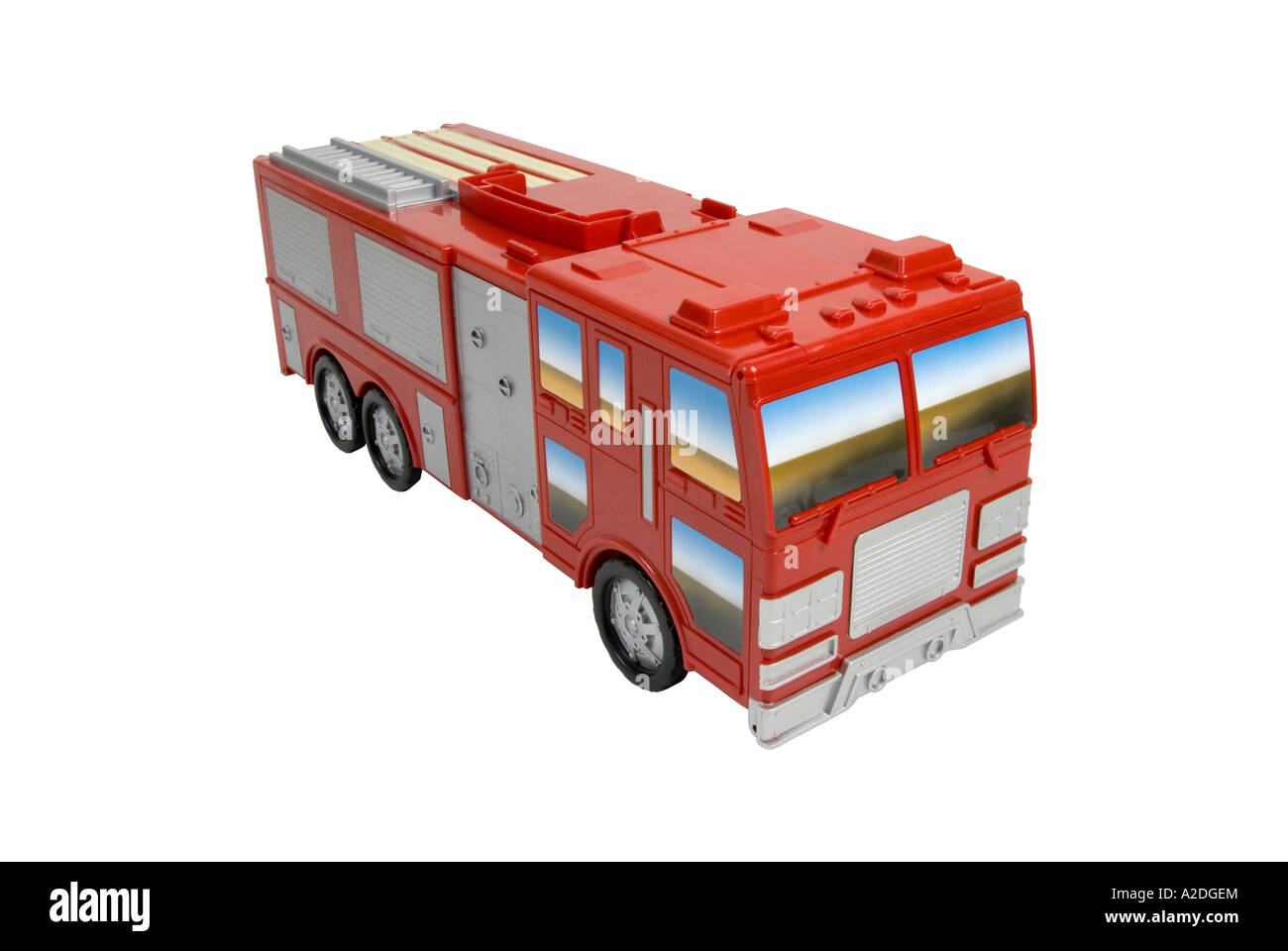 Child's toy fire engine Stock Photo