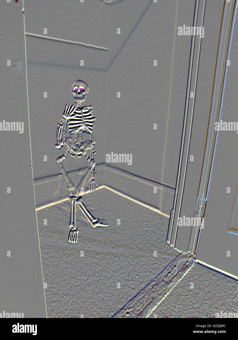 Skeleton in the Closet Stock Photo Alamy