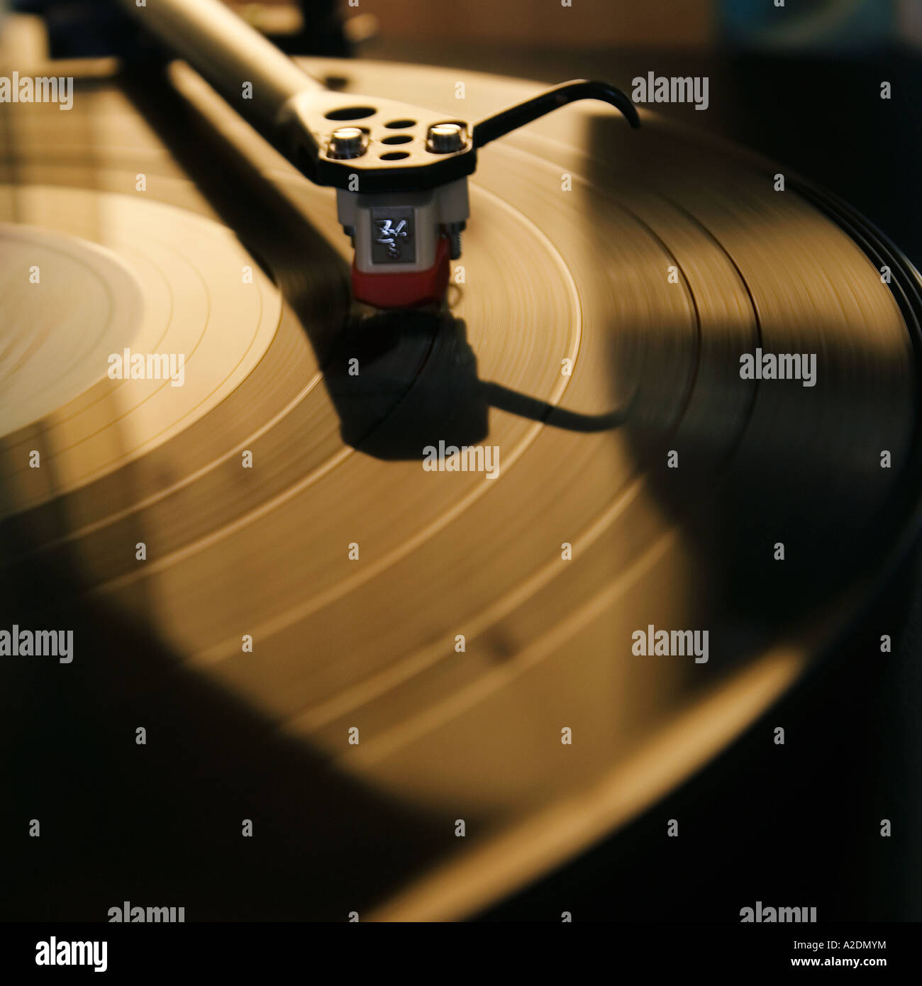 LP record on turntable Stock Photo - Alamy