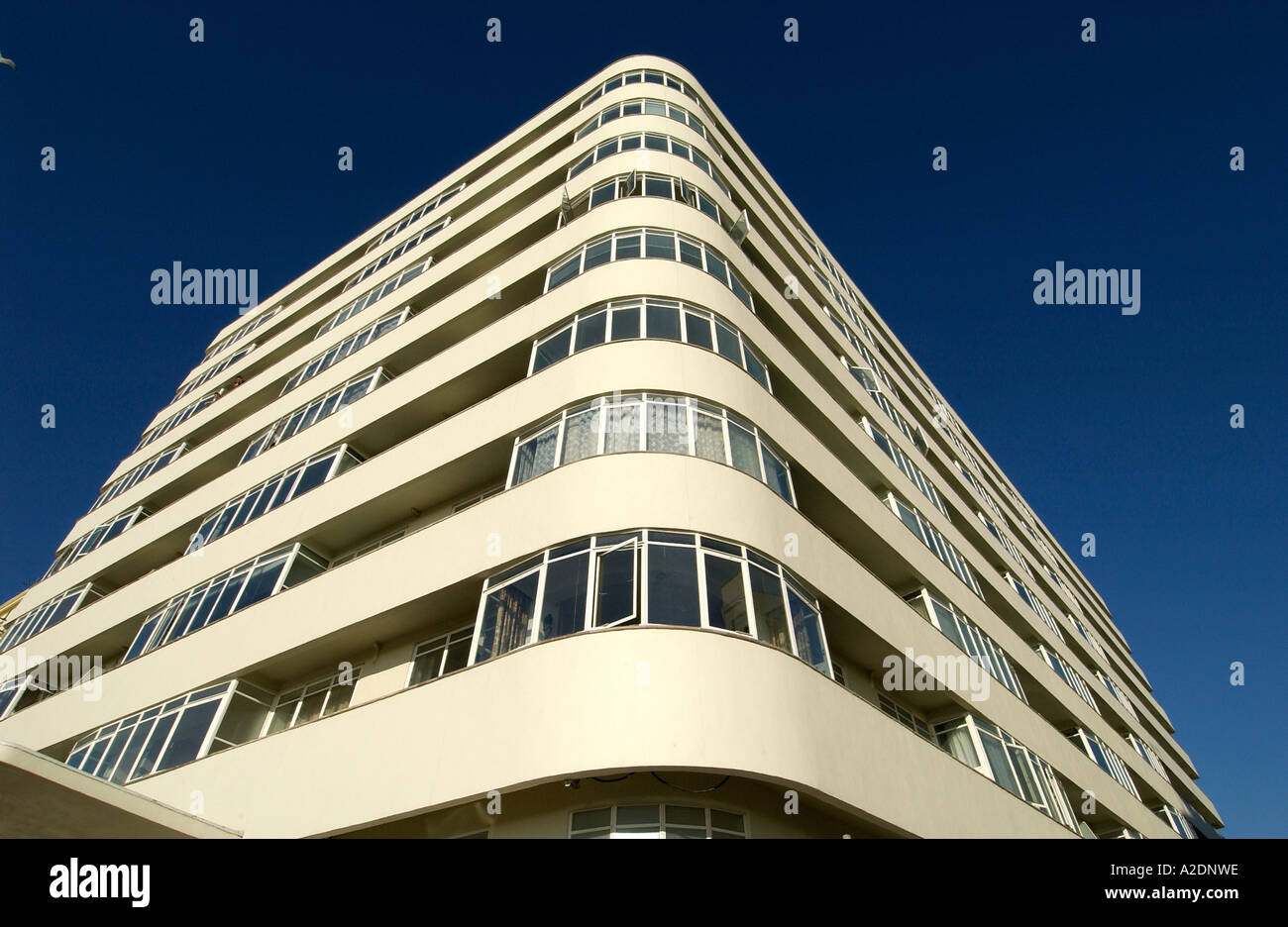 The newly restored Art Deco apartment building Embassy Court Brighton Stock Photo