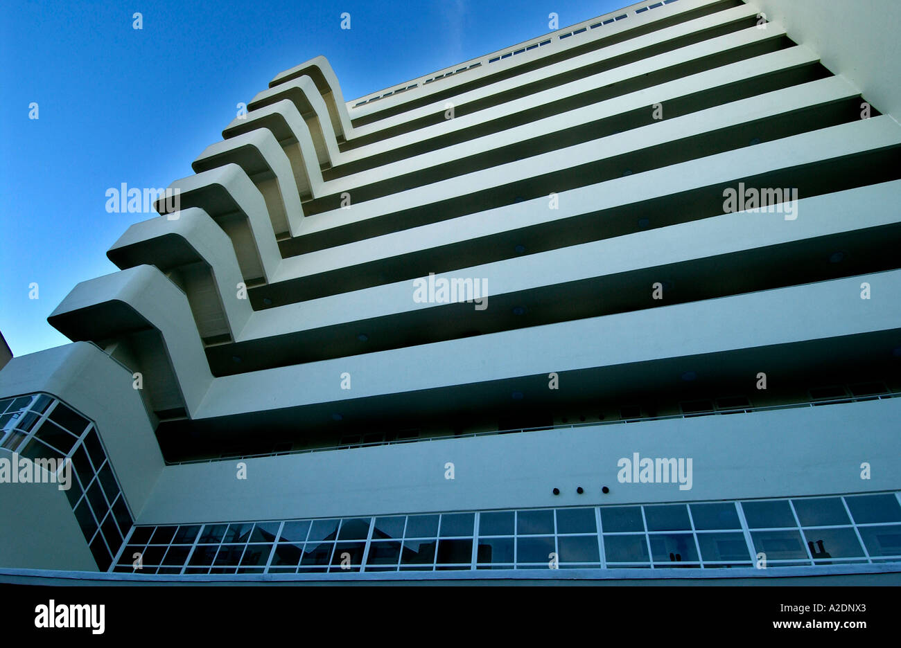 The newly restored Art Deco apartment building Embassy Court Brighton