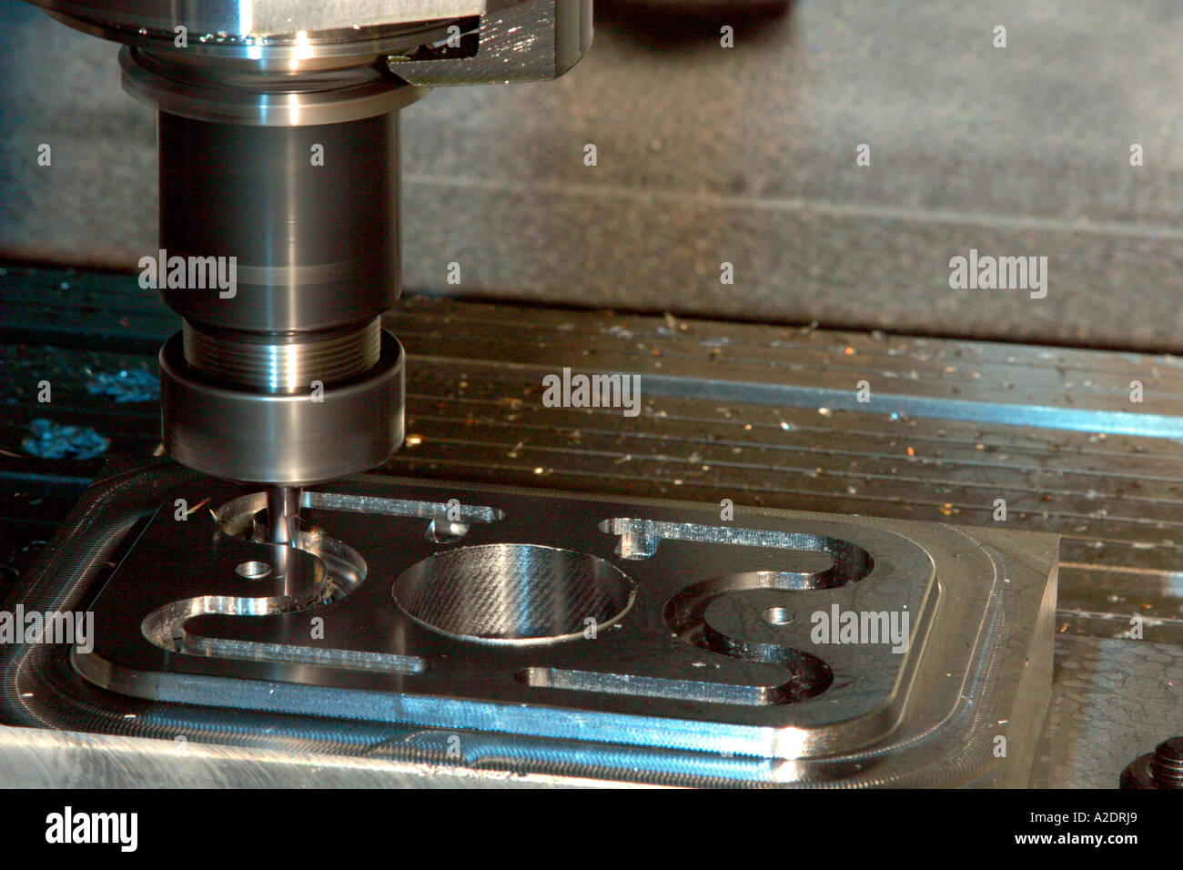 CNC milling, water channel Stock Photo - Alamy