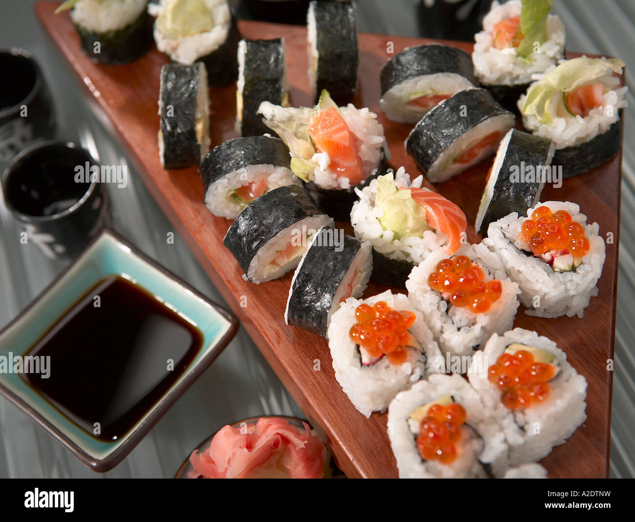 California maki Philadelphia maki Stock Photo Alamy