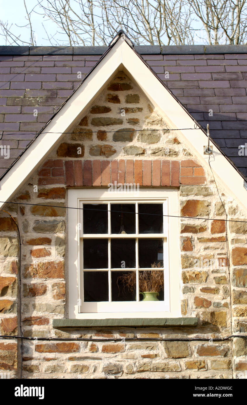 Perrots Terrace built in 1850 at Haverfordwest Pembrokeshire West Wales