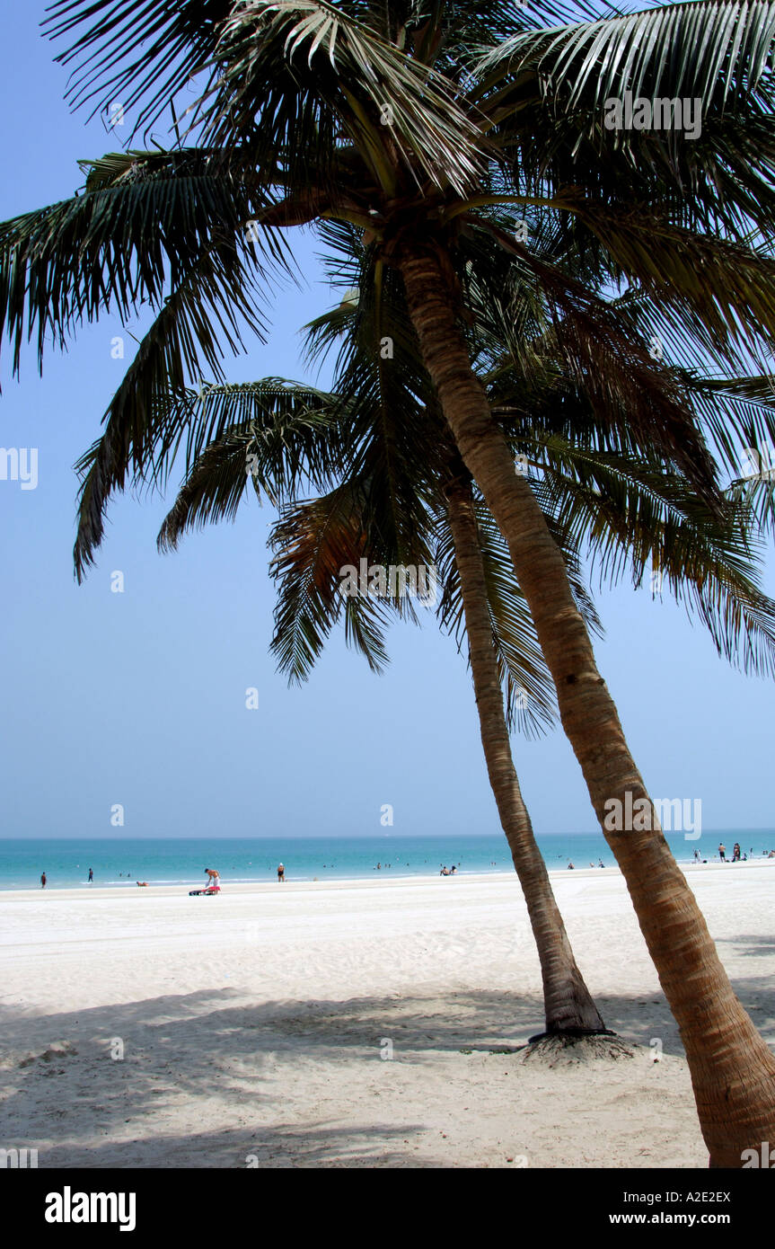 Jumeirah public beach, dubai Stock Photo