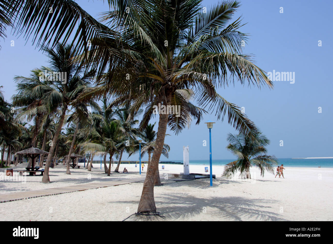 Jumeirah public beach, dubai Stock Photo