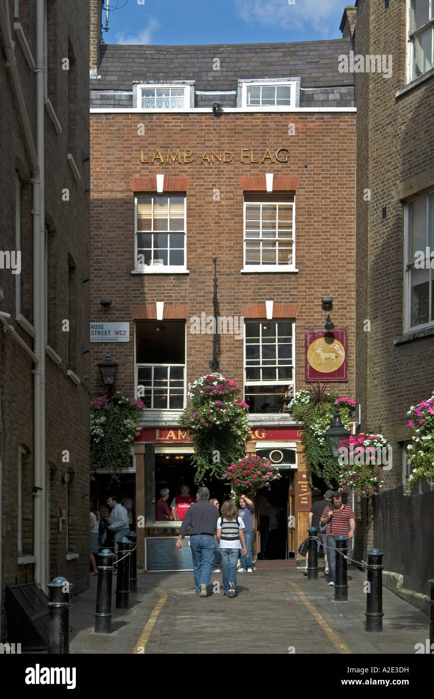 Lamb and Flag Public House, Rose Street, London, England Stock Photo