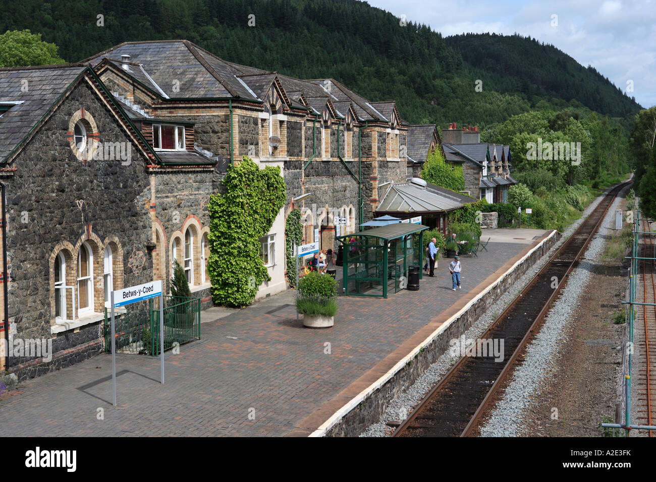 Betws-y-Coed Station, North Wales, United Kingdom Stock Photo