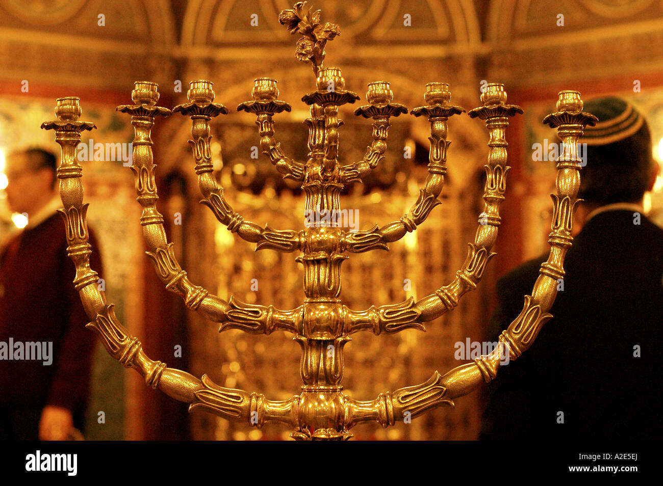 A Jewish Menorah Picture By Andrew Hasson January 20th 2004 Stock Photo Alamy