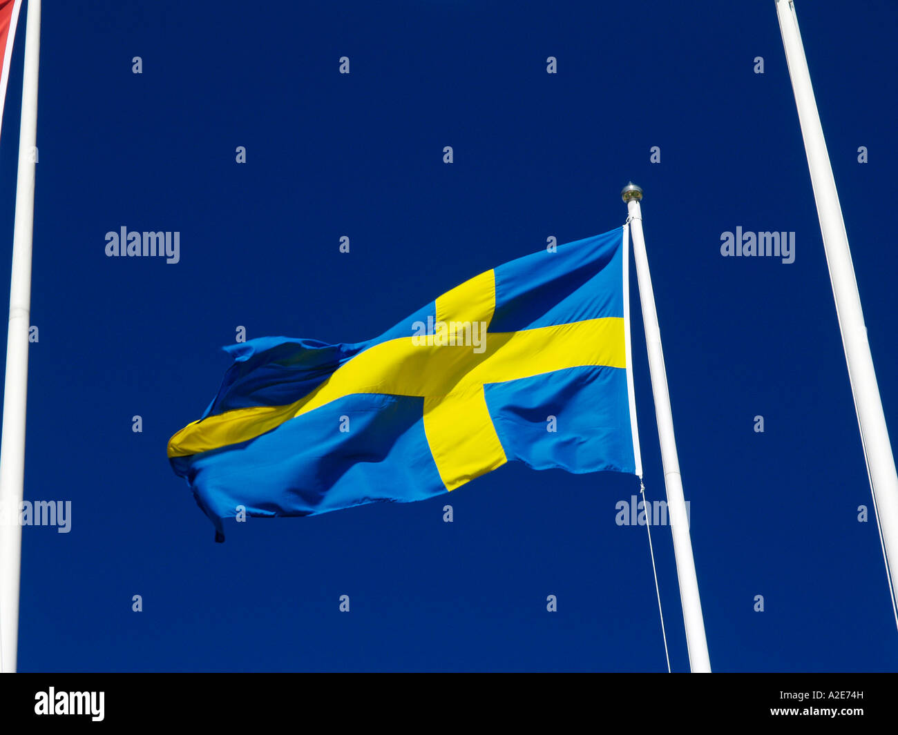 Swedish flag Stock Photo