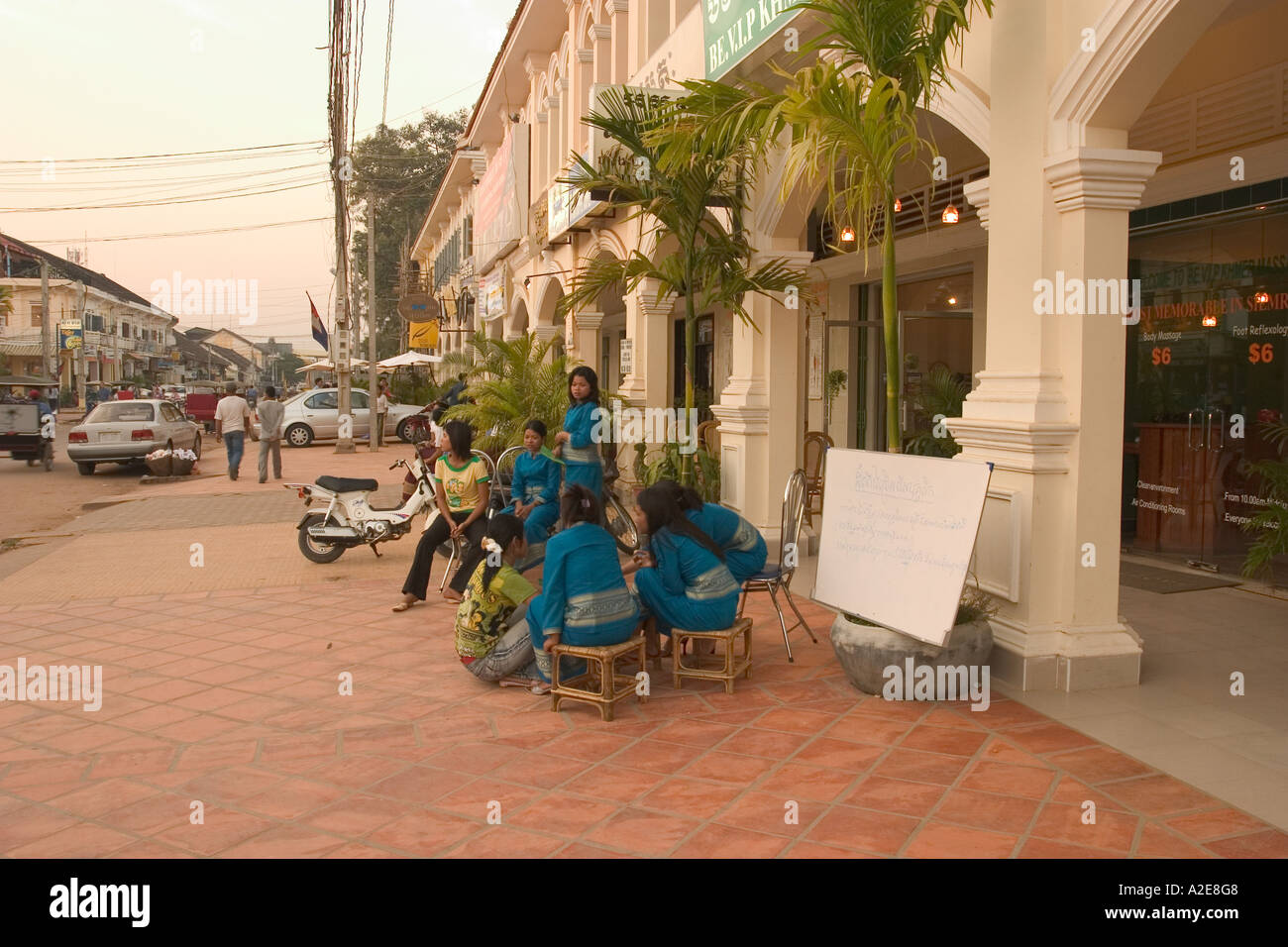 Asia, Cambodia, Siem Reap, massage spa Stock Photo Alamy