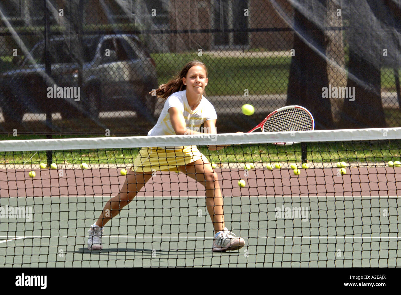 High school girl tennis player hires stock photography and images Alamy
