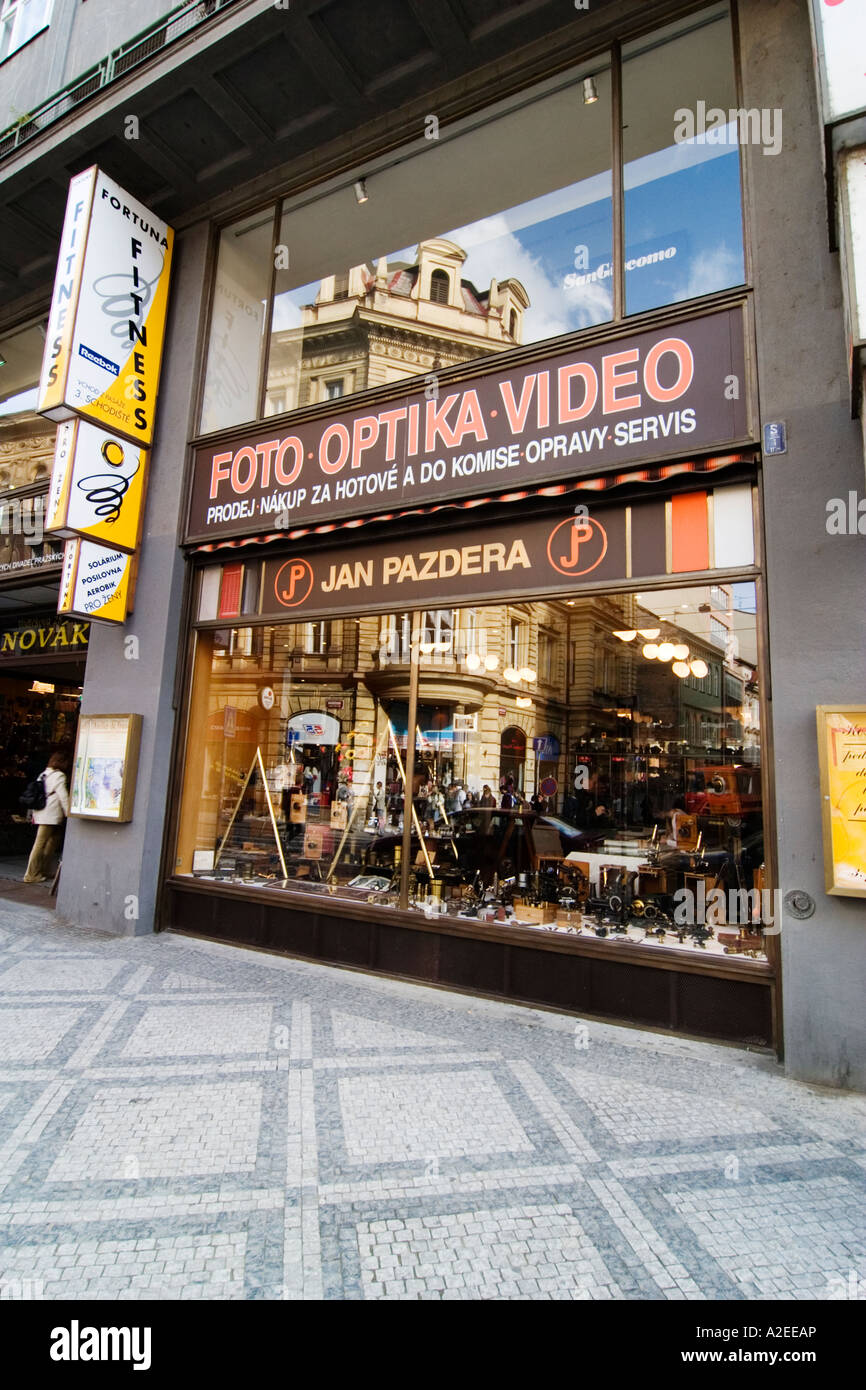 Jan Pazdera camera shop in the old town Prague Czech Republic Stock Photo -  Alamy