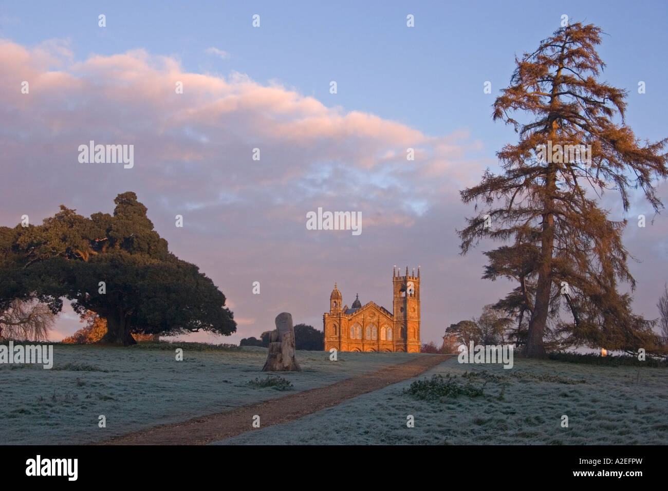 The Gothic Temple Stowe Buckinghamshire England UK Stock Photo Alamy