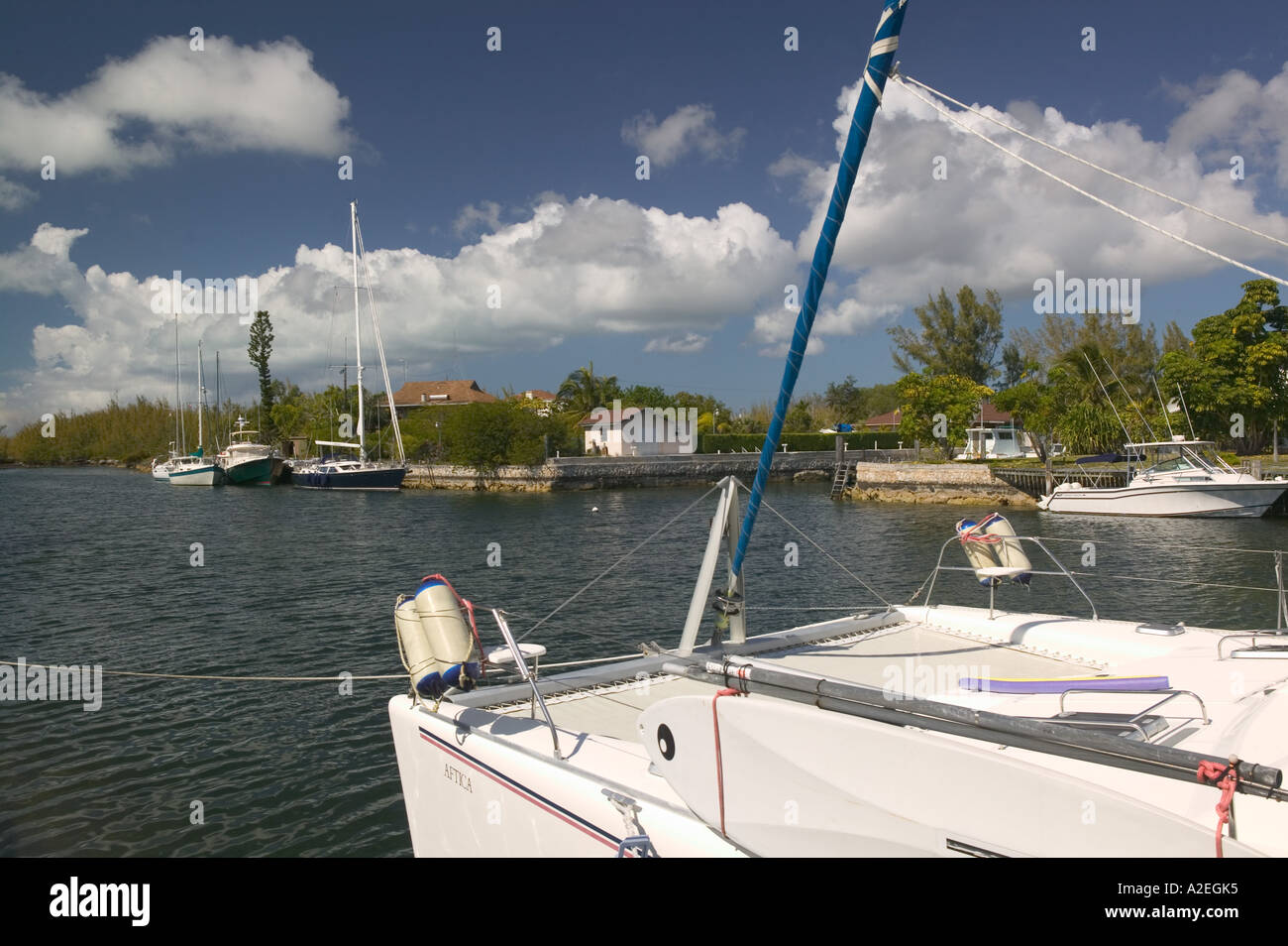BAHAMAS, New Providence Island, Coral Harbour Dive Boats & Canals