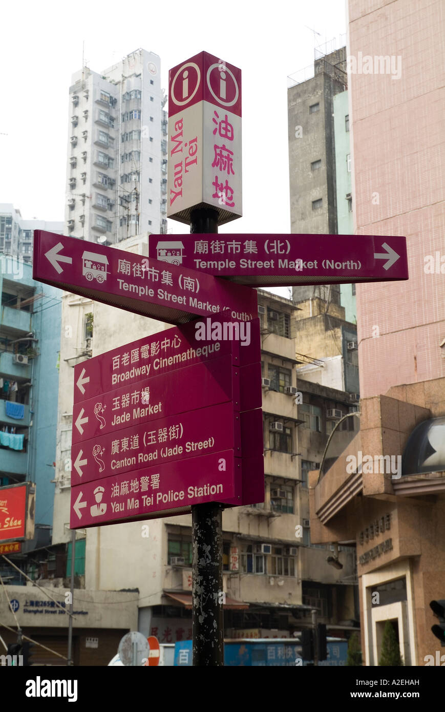 Hong Kong Street Signs High Resolution Stock Photography And Images Alamy