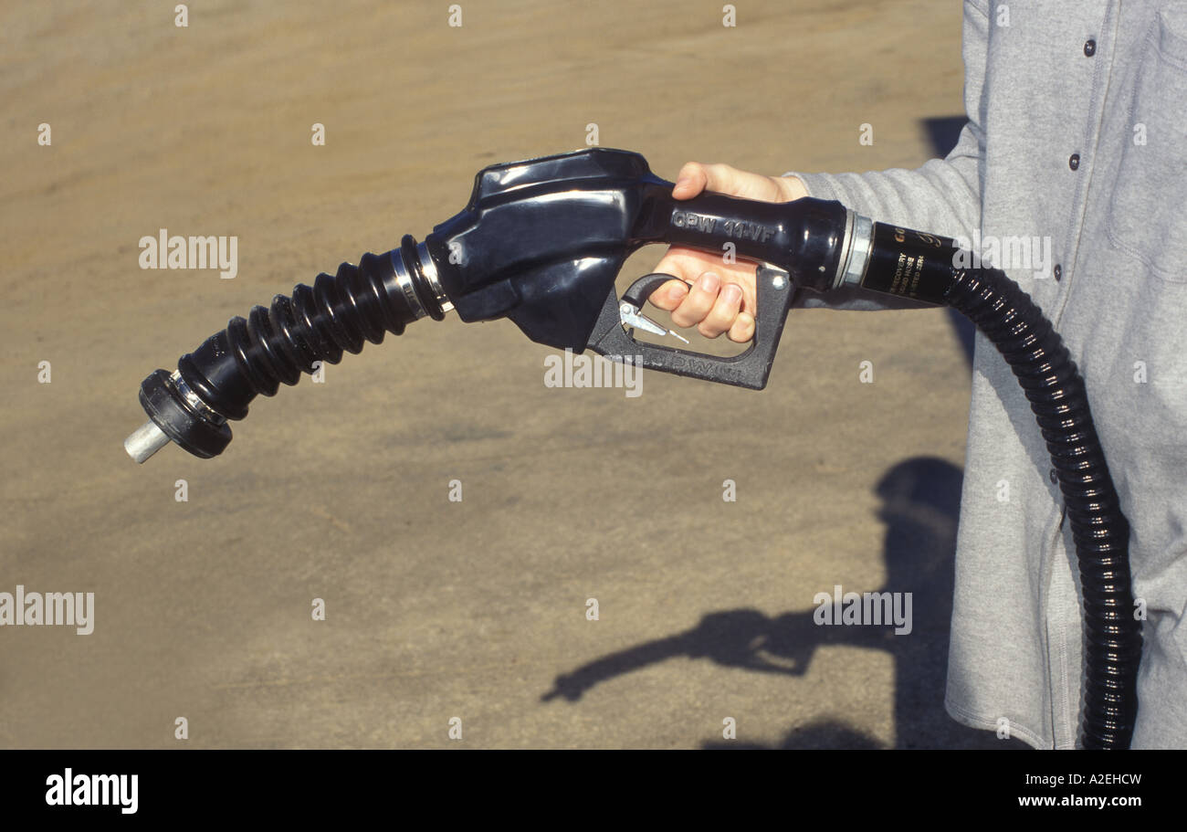 Hand Pump Pumping Petroleum Petrol Gas Stock Photo Alamy
