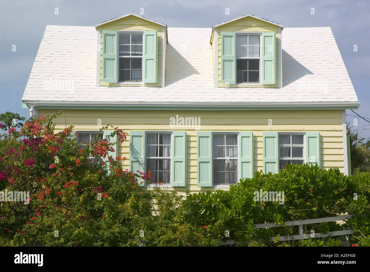 BAHAMAS, Abacos, Loyalist Cays, Elbow Cay, Hope Town Beach House Stock