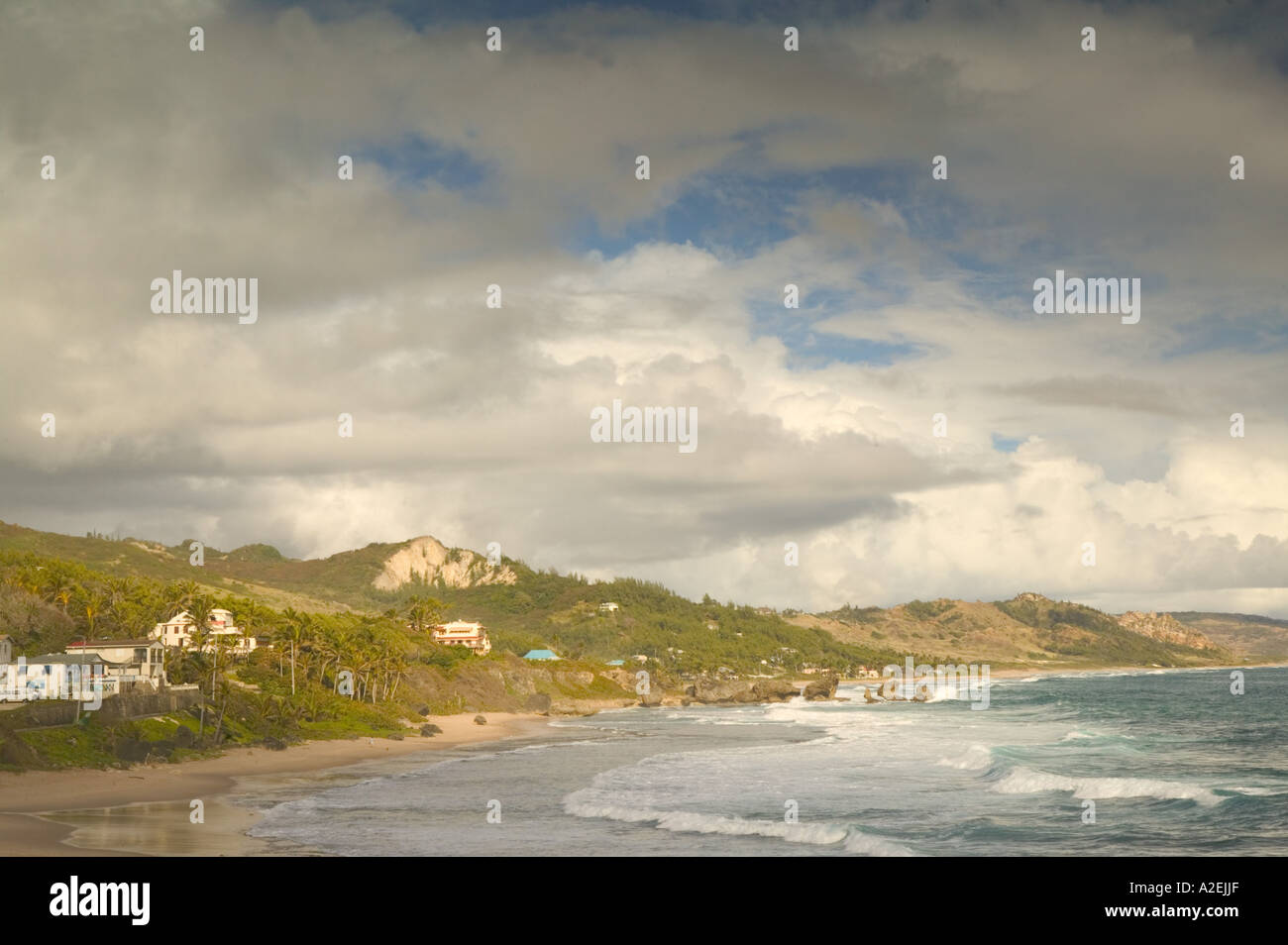 BARBADOS, North East Coast, Bathsheba, View of Soup Bowl Beach, Prime