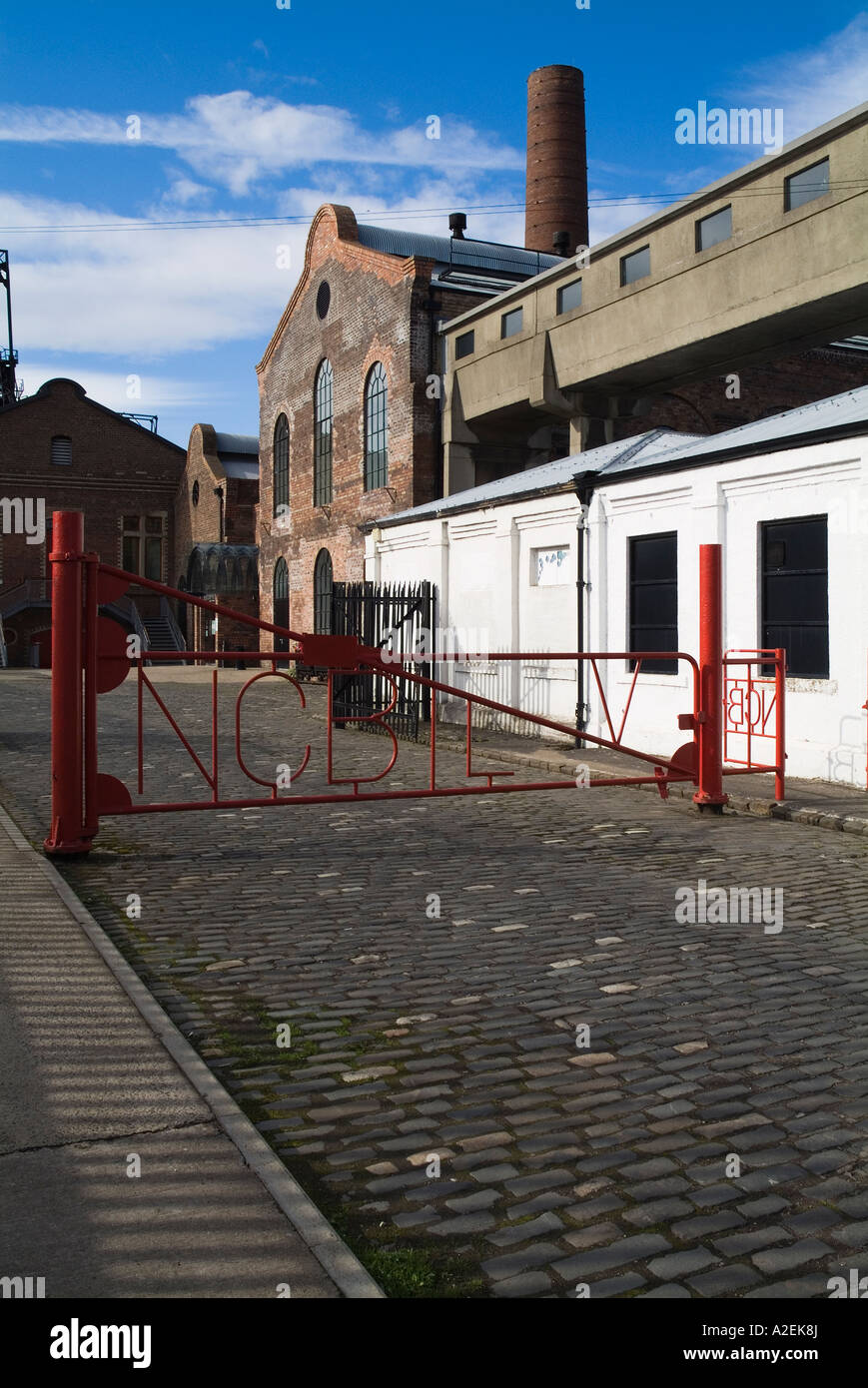 dh Scottish Mining Museum NEWTONGRANGE LOTHIAN entrance buildings colliery gate historical coal mine scotland Stock Photo