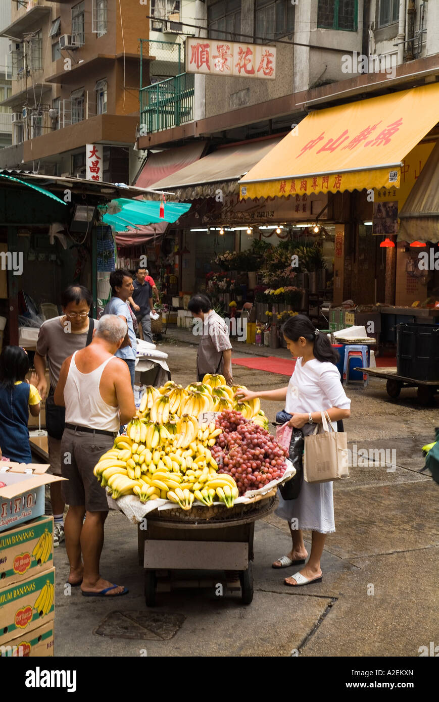 dh Marble Road Market NORTH POINT HONG KONG Customer looking at