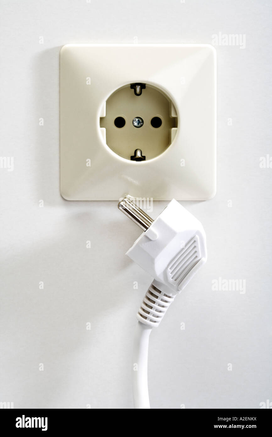 Socket with plug connector Stock Photo - Alamy