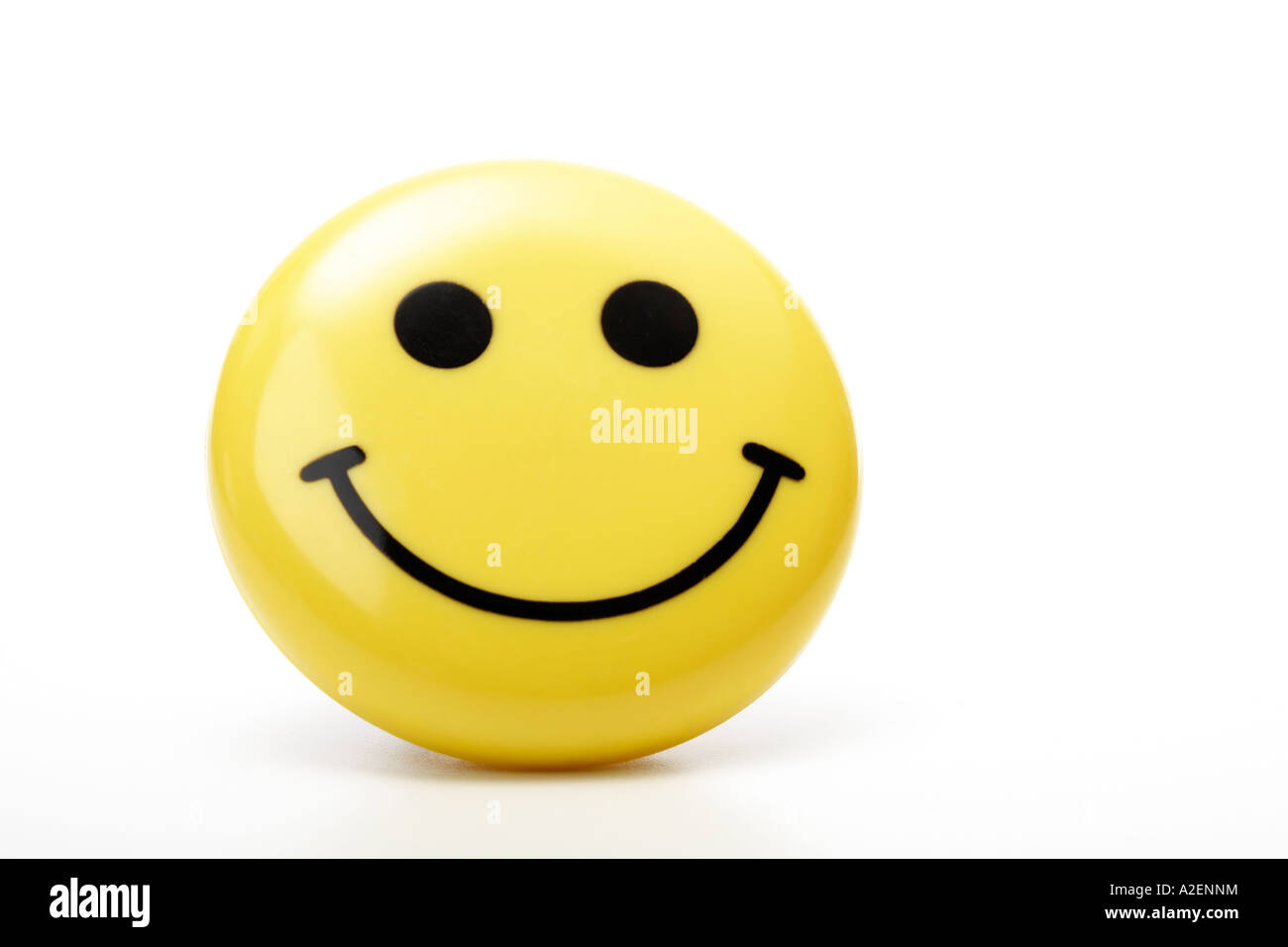 Yellow smiley face Stock Photo